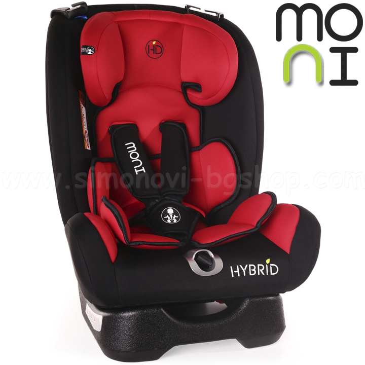 * Moni Car seat Hybrid 0-36kg. Red
