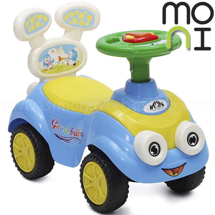 Moni Кола за бутане с крачета Mini Toycar Blue Q01-2 Moni Кола за бутане с крачета Mini Toycar Blue Q01-2