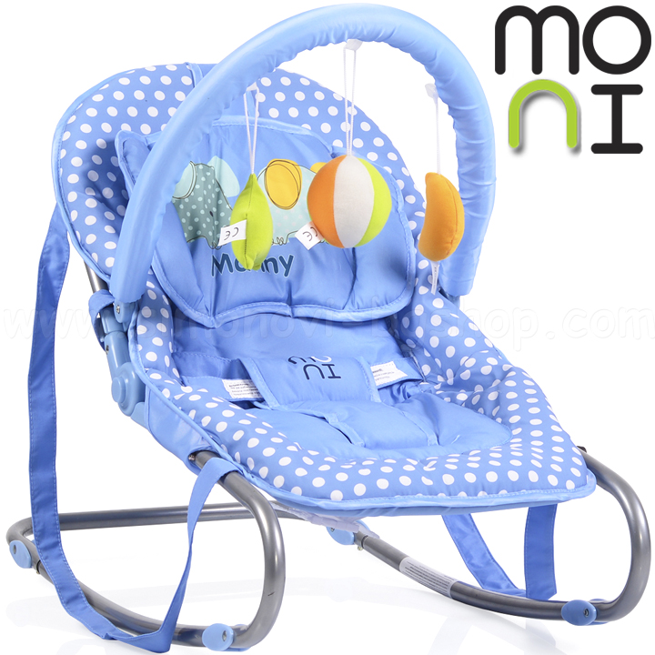 Moni Бебешки шезлонг Manny Blue Moni Бебешки шезлонг Manny Blue