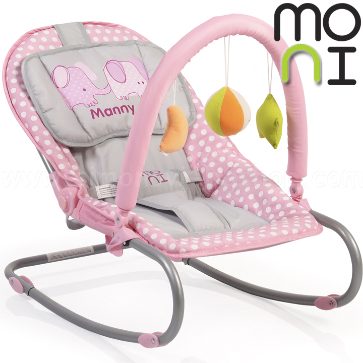 Moni Бебешки шезлонг Manny Pink Moni Бебешки шезлонг Manny Pink