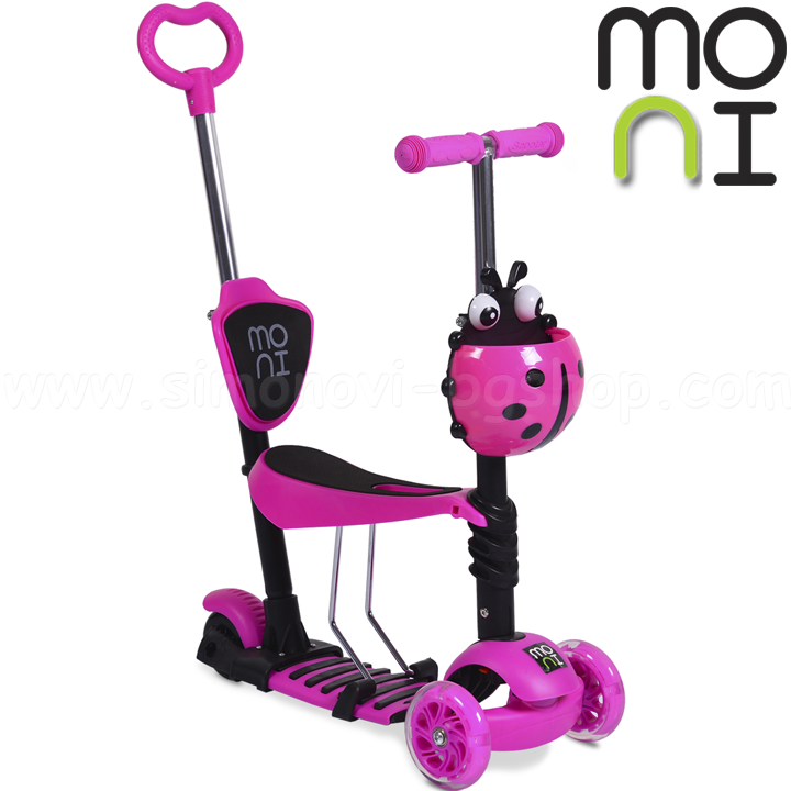 Moni Детска тротинетка 5в1 Lolipop Pink Moni Детска тротинетка 5в1 Lolipop Pink