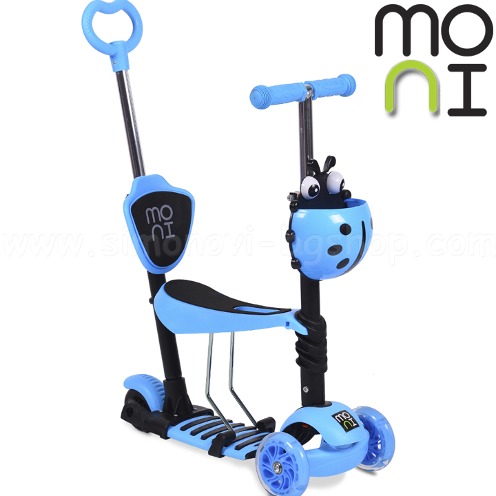 Moni Детска тротинетка 5в1 Lolipop Blue Moni Детска тротинетка 5в1 Lolipop Blue