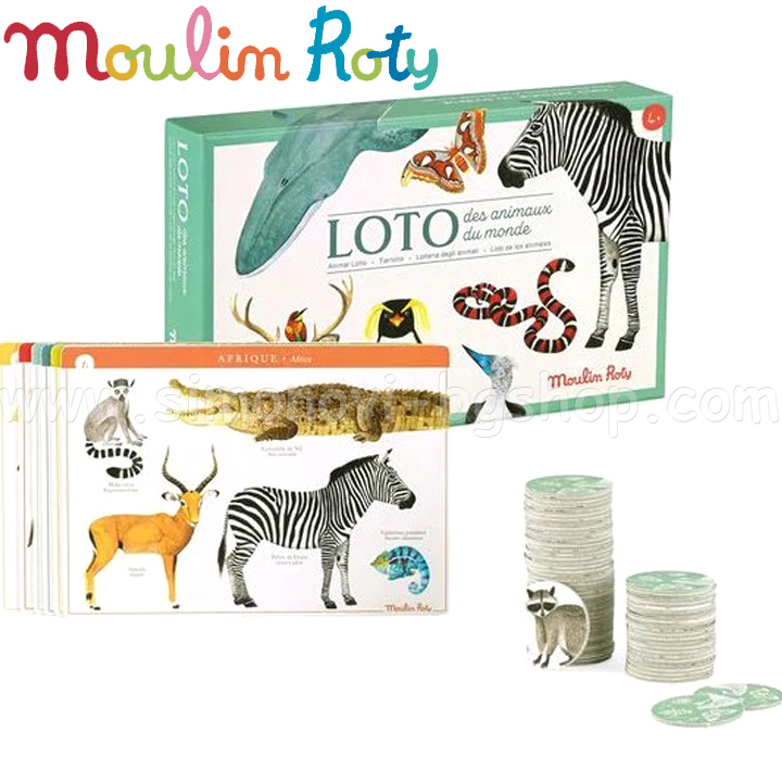 Moulin Roty Animal lotto game 719361