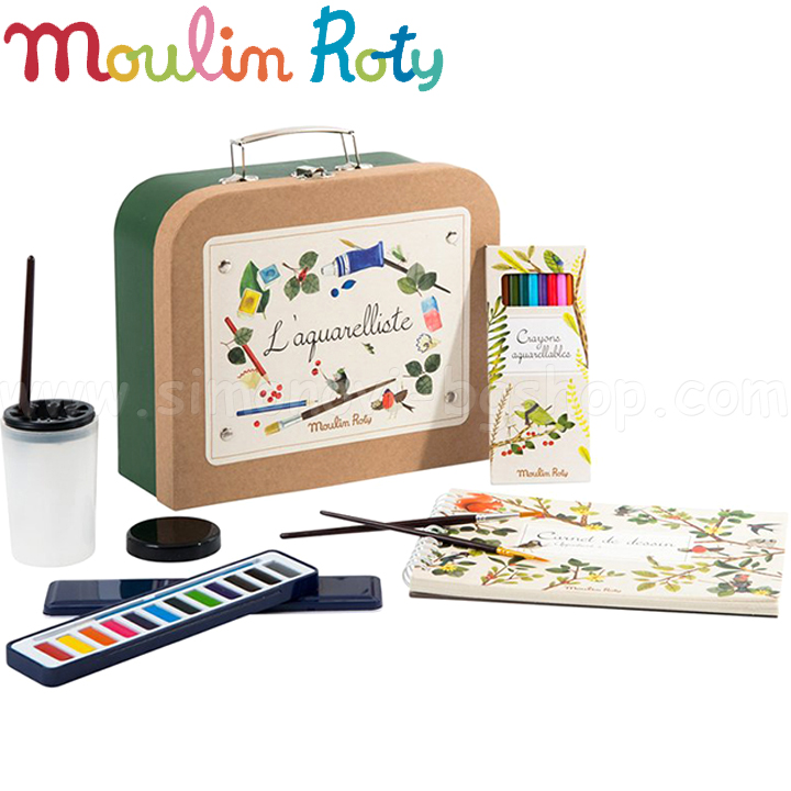 Husa Moulin Roty cu materiale de colorat Le Jardin Du Moulin 712415