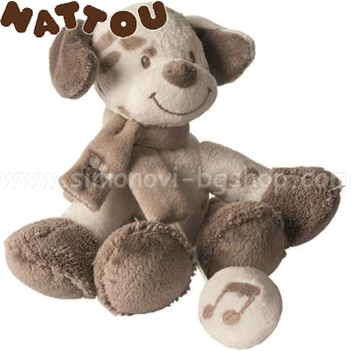 Jucărie muzicală soft Nattou Puppy Max AB-777094