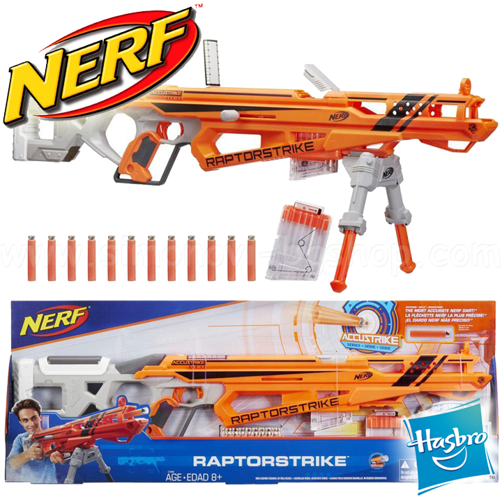 *Hasbro Nerf Бластер Raptorstrike C1895 *Hasbro Nerf Бластер Raptorstrike C1895