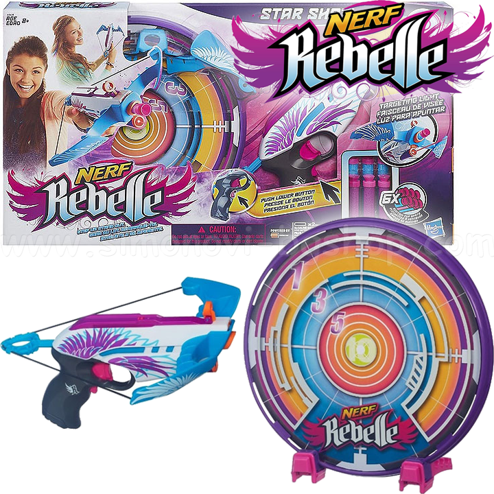 *Hasbro Nerf Rebelle    Star Shot A5638