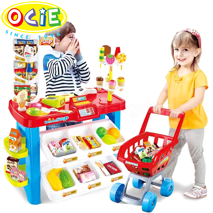 OCIE Комплект супермаркет с количка за пазаруване Dessert OTE0628294 OCIE Комплект супермаркет с количка за пазаруване Dessert OTE0628294