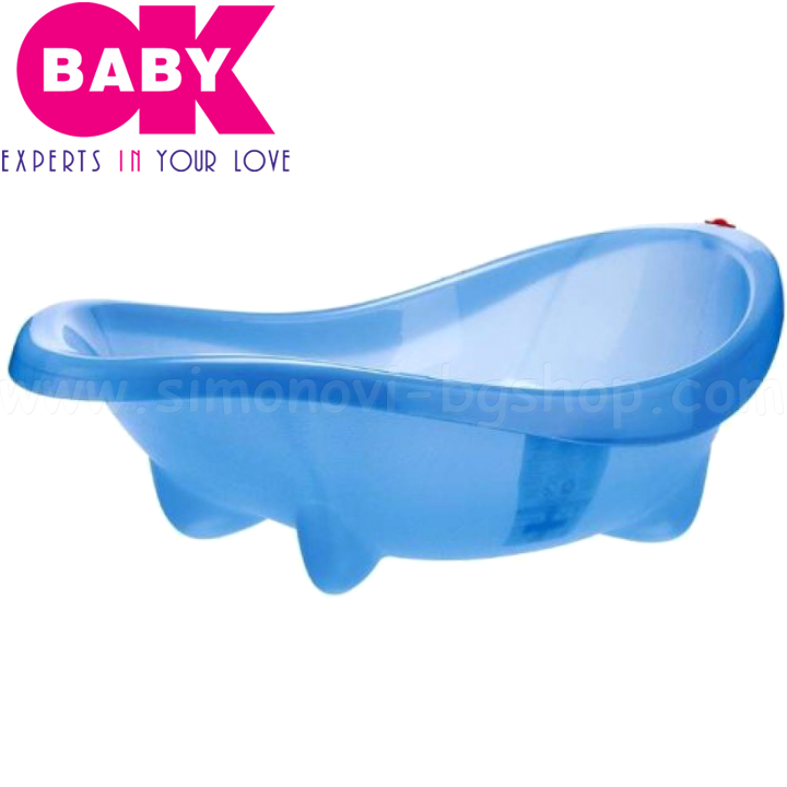 Ok baby - Anatomic bath Laguna Transparent Blue