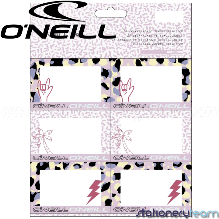 *O`Neill Girls Самозалепващи етикети 06411 Leo Stationery Team *O`Neill Girls Самозалепващи етикети 06411 Leo Stationery Team