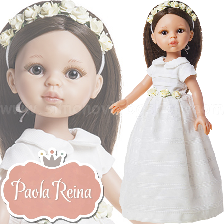 Paola Reina Дизайнерска кукла Карол с рокля от органза 04821 Paola Reina Дизайнерска кукла Карол с рокля от органза 04821