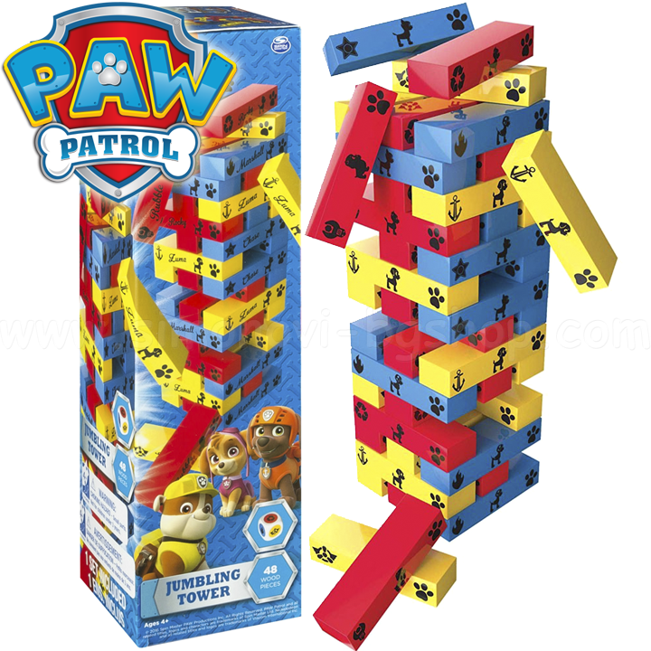 *Paw Patrol Забавна игра Дженга Пес Патрул 6035863 *Paw Patrol Забавна игра Дженга Пес Патрул 6035863