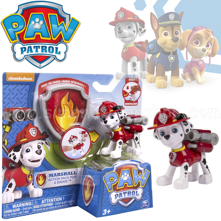 *Paw Patrol Action Pack Pup & Badge   22626