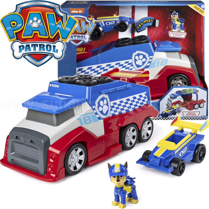 Paw Patrol Ready Race Rescue Мобилен пит-стоп с кученце Чейс 6054506 Paw Patrol Ready Race Rescue Мобилен пит-стоп с кученце Чейс 6054506