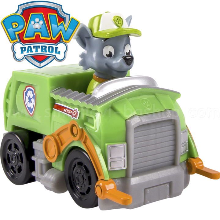 *Paw Patrol Кученце Роки с мини превозно средство за спасяване 6022631 *Paw Patrol Кученце Роки с мини превозно средство за спасяване 6022631