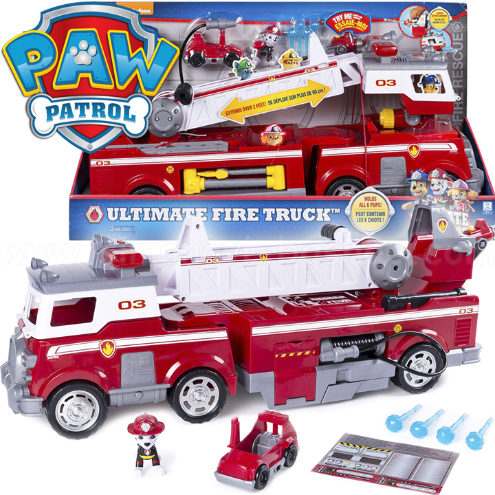 Paw Patrol Ultimate Resque Пожарникарският камион на Райдер от Пес Патрул 604398 Paw Patrol Ultimate Resque Пожарникарският камион на Райдер от Пес Патрул 604398