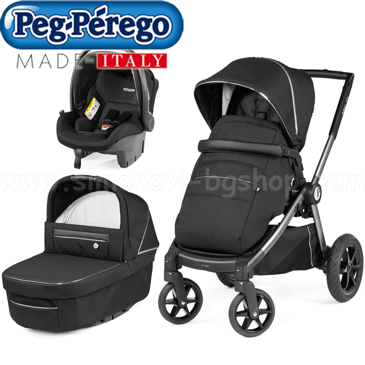 Peg Perego Baby Stroller GT4 Modular SL Black Shine