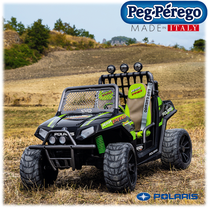 *Peg Perego    24V POLARIS RZR PRO GREEN SHADOW