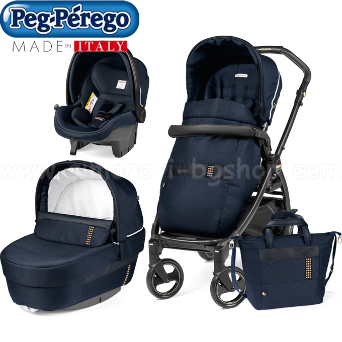 Peg Perego Book Rock Modular Elite Количка 3 в 1 Navy Peg Perego Book Rock Modular Elite Количка 3 в 1 Navy