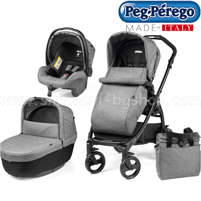 Peg Perego Бебешка количка 3в1 Futura Modular Cinder Peg Perego Бебешка количка 3в1 Futura Modular Cinder