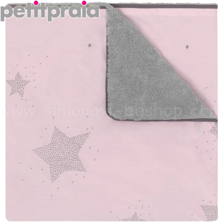 PetitPraia Бебешко одеяло 110x75 Pink Etoile E50343144 PetitPraia Бебешко одеяло 110x75 Pink Etoile E50343144
