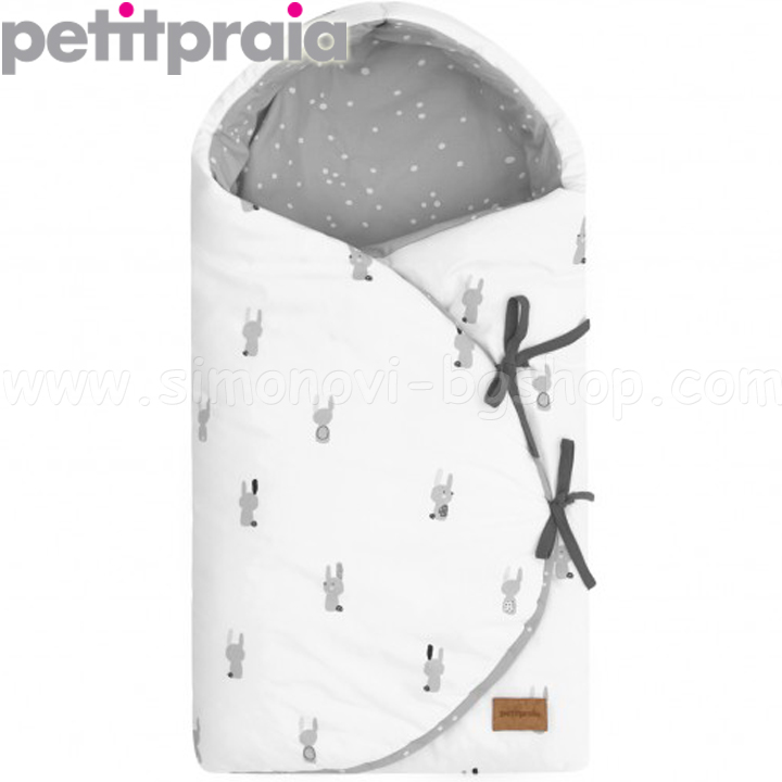 Petitpraia Чувалче за количка Snoops Gris Moon E6233950 Petitpraia Чувалче за количка Snoops Gris Moon E6233950