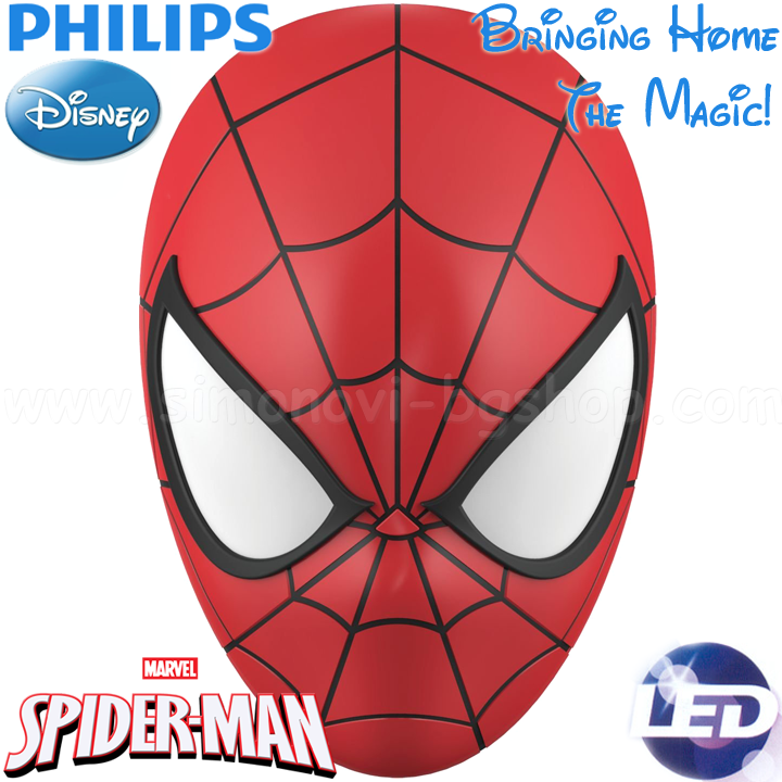Philips - LED Настолна лампа Disney Spiderman 71768.40.16 Philips - LED Настолна лампа Disney Spiderman 71768.40.16