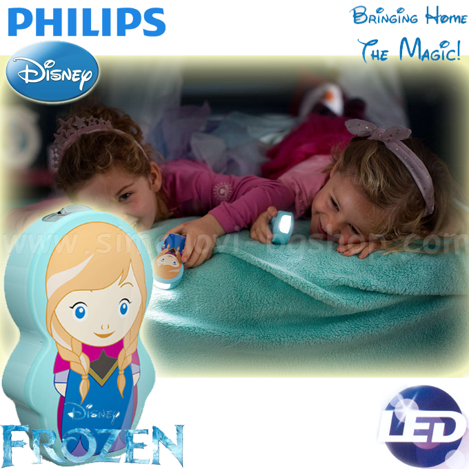 Philips - LED  Disney Frozen Anna Blue