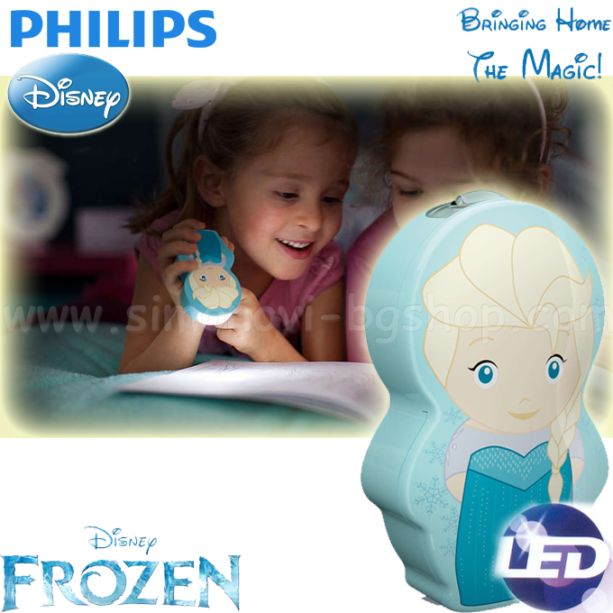 Philips - LED Flashlight Disney Frozen Elsa Blue