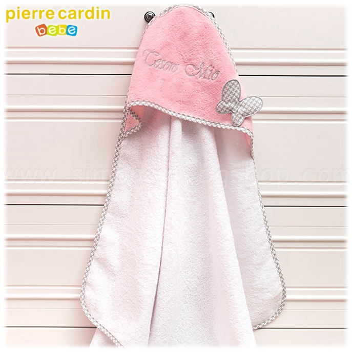 Pierre Cardin Бебешка хавлия с качулка Tesoro Mio Pink Pierre Cardin Бебешка хавлия с качулка Tesoro Mio Pink