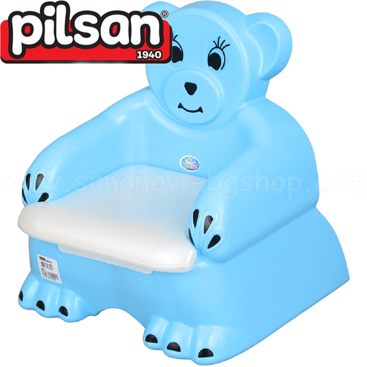 Pilsan Музикално гърне столче Мече 07505 Blue Pilsan Музикално гърне столче Мече 07505 Blue