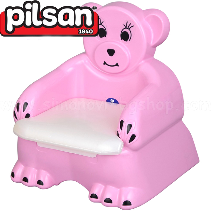 Pilsan Музикално гърне столче Мече 07505 Pink Pilsan Музикално гърне столче Мече 07505 Pink