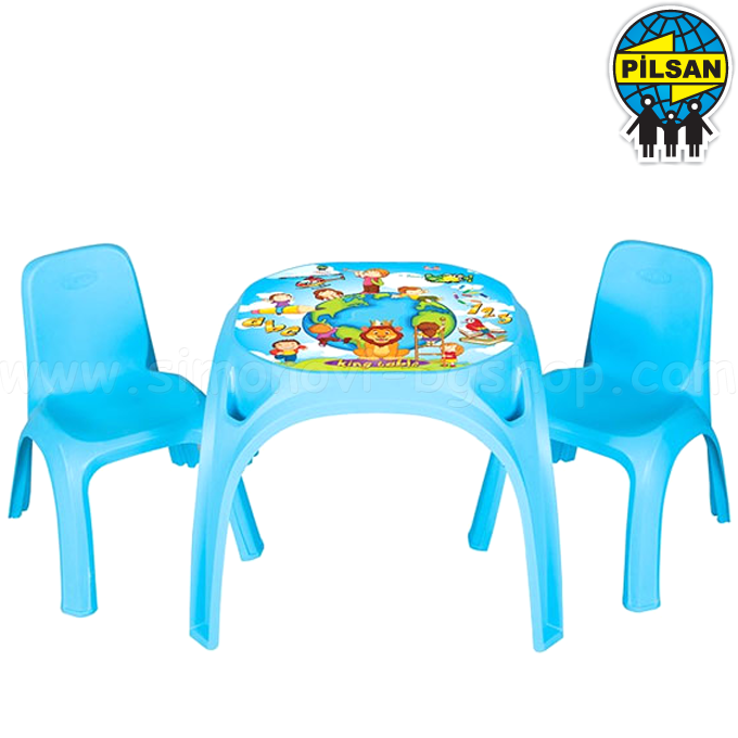 * Pilsan - Children's table and chair 03422 Blue King