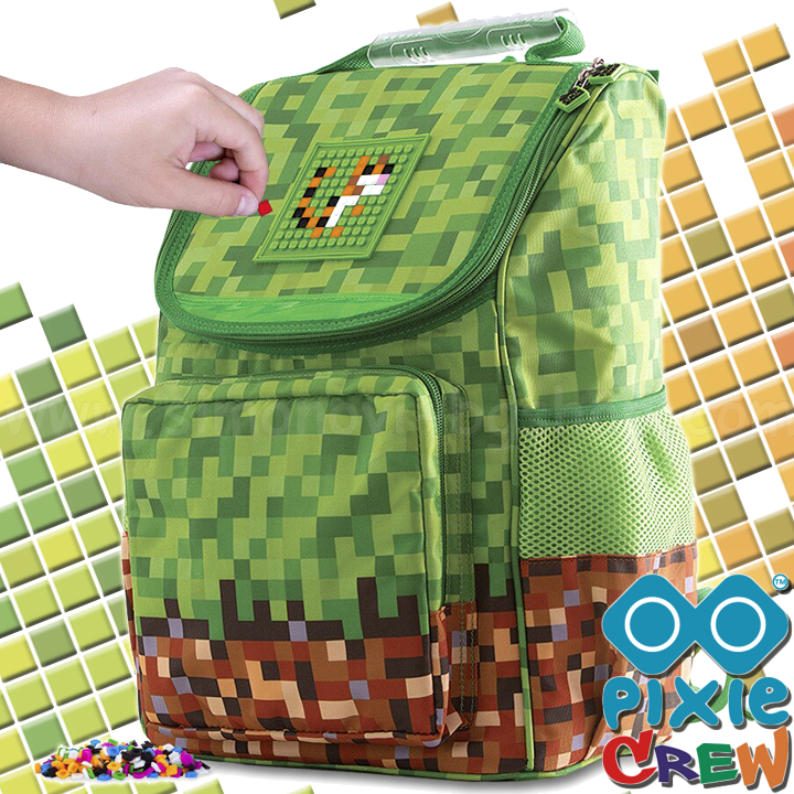 * Pixie Crew School Backpack with Minecraft Craft Mine & Craft PXB-22-83