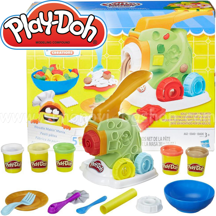 Hasbro PlayDoh Комплект за игра ''Направи си нудли'' B9013 Hasbro PlayDoh Комплект за игра ''Направи си нудли'' B9013