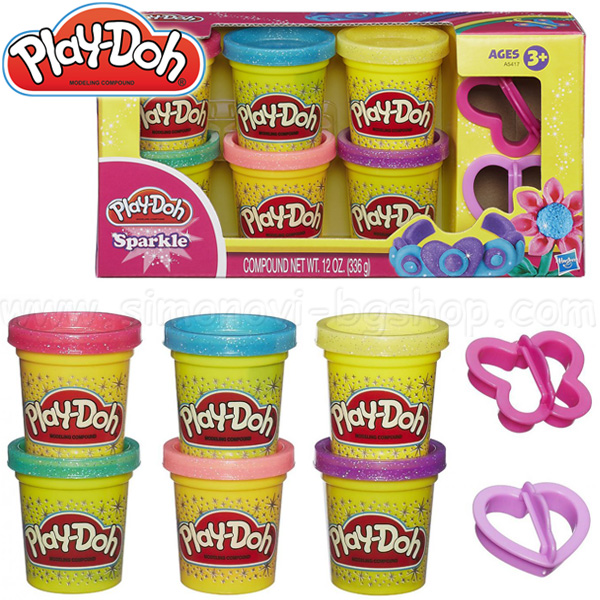 Hasbro - Play-doh   6   Sparkle A5417