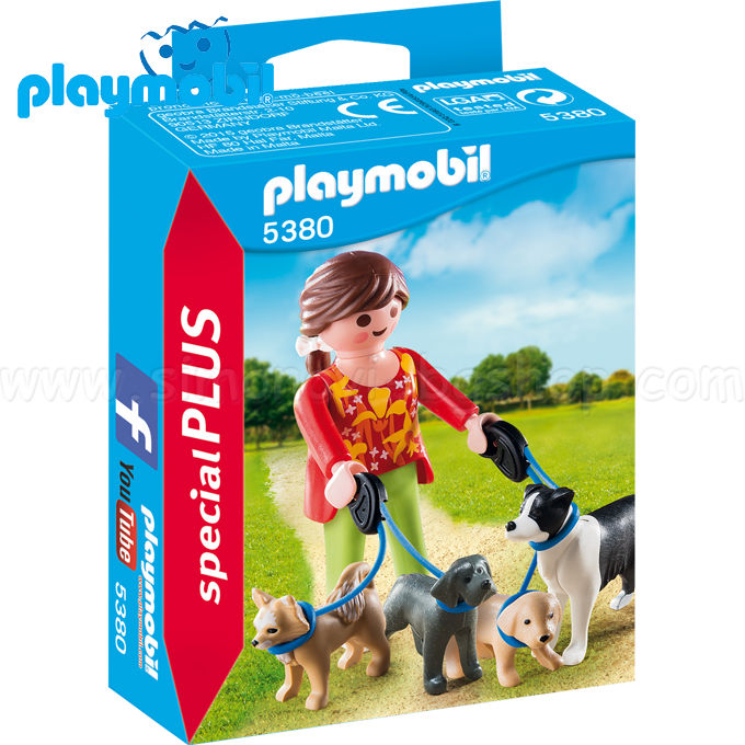 Playmobil Special Plus™ Момиче с кучета 5380 Playmobil Special Plus™ Момиче с кучета 5380