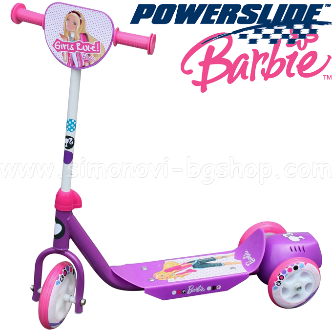 Powerslide - Тротинетка Barbie Bubble Fashion Dots 990