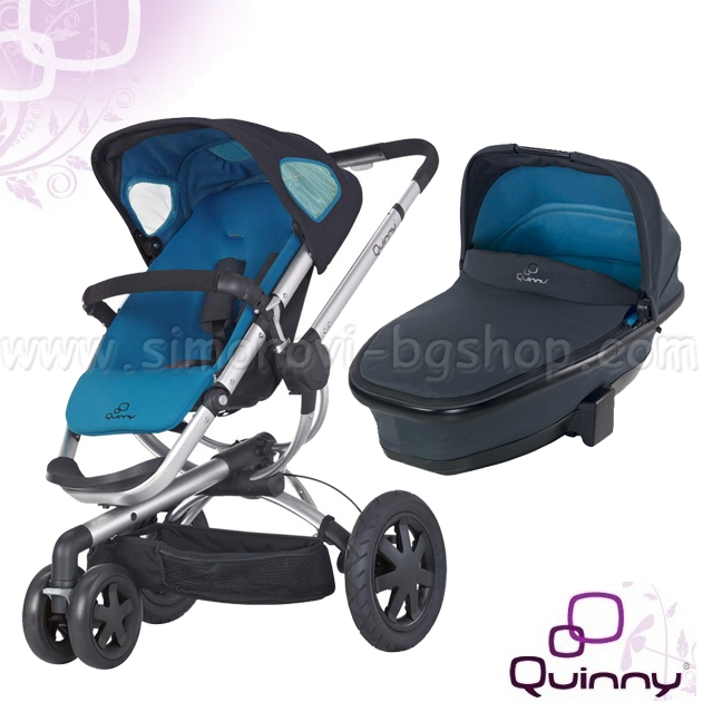 2012 Quinny - ������� ������� 2 � 1 Buzz 3 Carrycot Blue Scratch