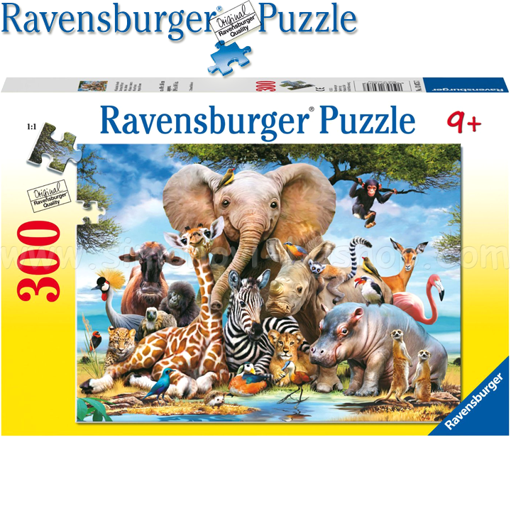 Ravensburger - Puzzle 300 am. "African friends" 13075