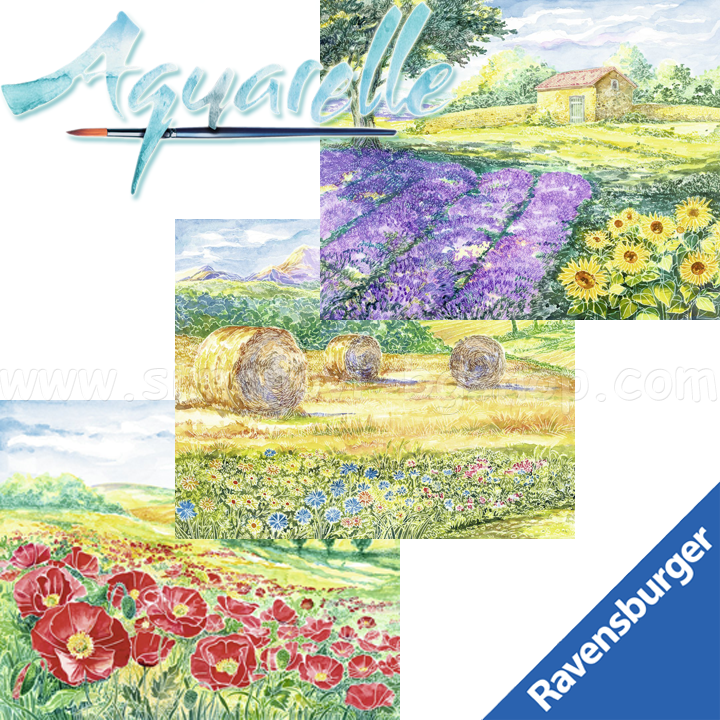 Ravensburger - drawing Watercolor Gallery "Landscapes" 29462