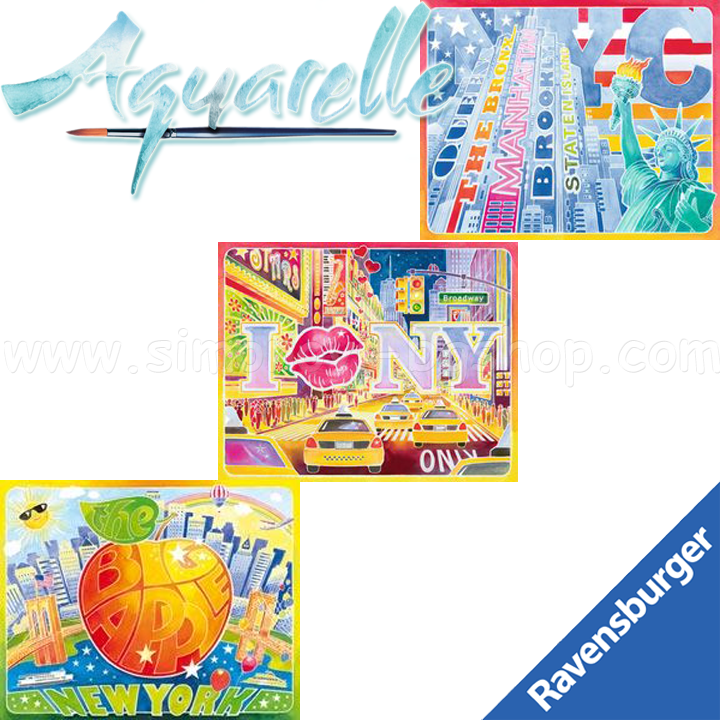 Ravensburger - drawing gallery Watercolor "New York" 29472
