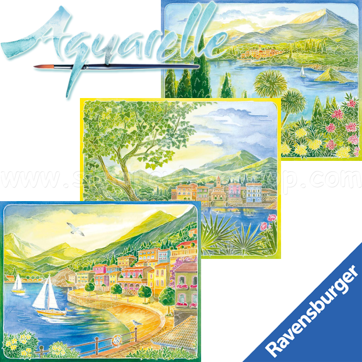 Ravensburger - drawing gallery Watercolor "Beautiful Italy" 29473