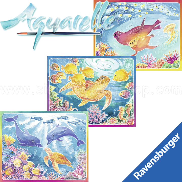 Ravensburger - drawing gallery Watercolor "Sea World" 29478