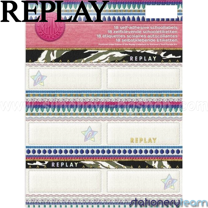 REPLAY Girls Етикети 10683 Stationery Team REPLAY Girls Етикети 10683 Stationery Team