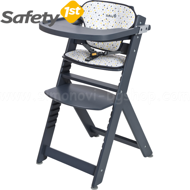 Safety 1st Стол за хранене Timba Dark Grey/Greypatch Safety 1st Стол за хранене Timba Dark Grey/Greypatch
