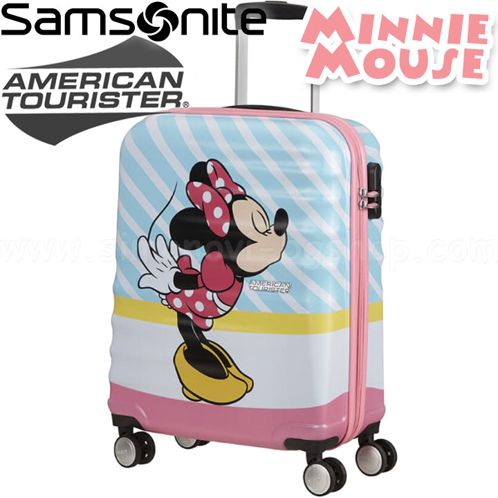 American Tourister Детски куфар Disney Wavebreaker 55см Minnie Pink Kiss American Tourister Детски куфар Disney Wavebreaker 55см Minnie Pink Kiss