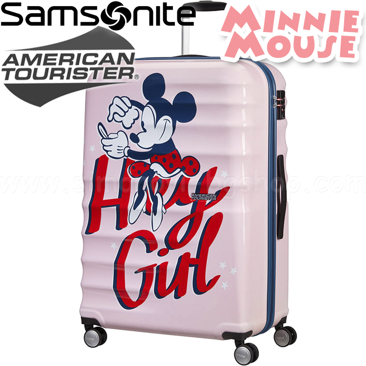 American Tourister Детски куфар Disney Wavebreaker 77см Minnie Darling Pink American Tourister Детски куфар Disney Wavebreaker 77см Minnie Darling Pink
