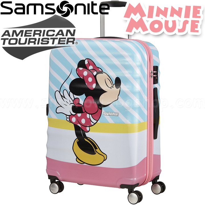 American Tourister Детски куфар Disney Wavebreaker 67см Minnie Pink Kiss American Tourister Детски куфар Disney Wavebreaker 67см Minnie Pink Kiss