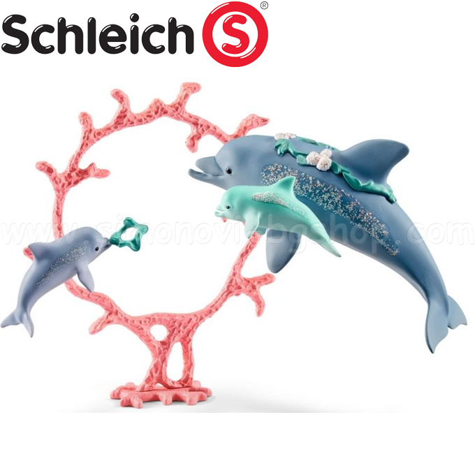 Schleich - The World of Elf Dolphin with Little 41463